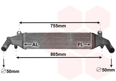 VAN WEZEL Välijäähdytin 27004267